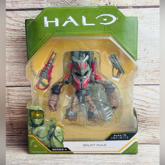 HALO Infinite Series 4 Grunt Mule with Disruptor and Stalker Rifle NEW - Picture 1 of 5